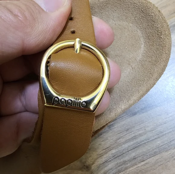 PAPILLIO BY BIRKENSTOCK SAMIRA RING COGNAC,WEDGE Sandal, BLACK,size US 11,EUR 42 - Picture 7 of 16